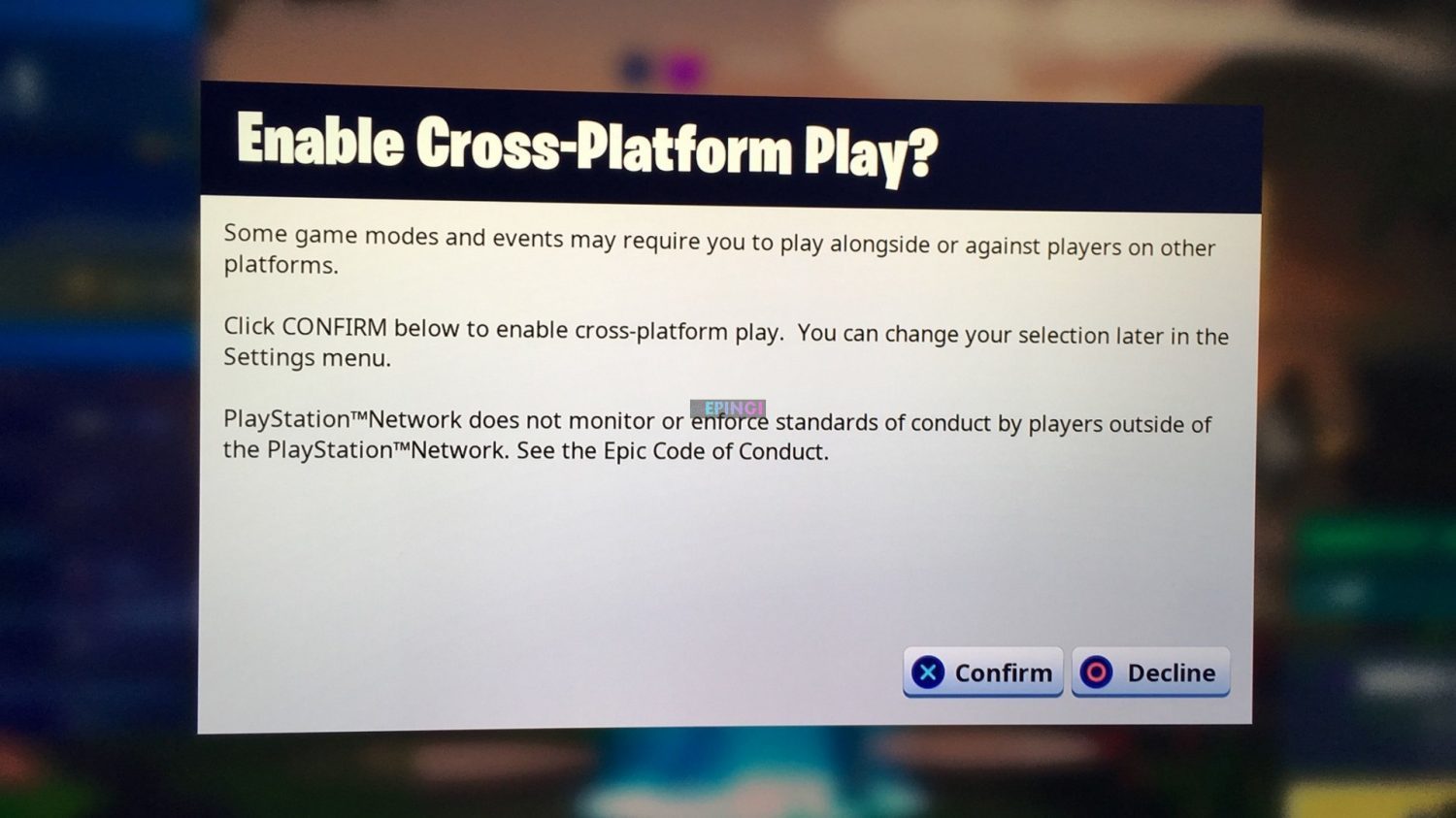 GUIDE Everyone Should Know How to turn off cross-play on ... - 1920 x 1079 jpeg 853kB