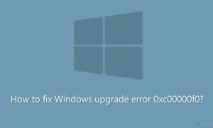 How To Fix Windows Update 0xc00000f0 Error